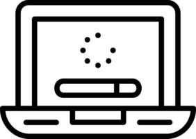 Loading Line Icon Design vector