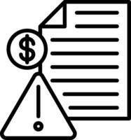 Document Line Icon Design vector