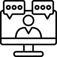 Chat Line Icon Design vector