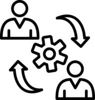 Synergy Line Icon Design vector