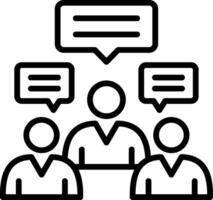 Representative Line Icon Design vector