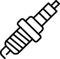 Spark Plug Line Icon Design vector