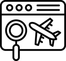 Searching Line Icon Design vector