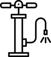 Air Pump Line Icon Design vector