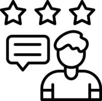 Feedback Line Icon Design vector
