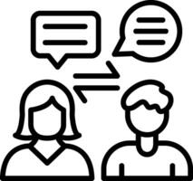Communication Line Icon Design vector