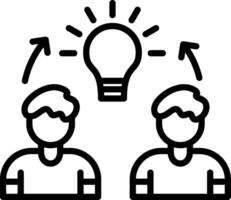 Collaboration Line Icon Design vector