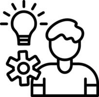 Initiative Line Icon Design vector