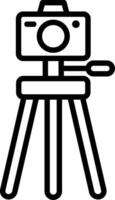Camera Stand Line Icon Design vector