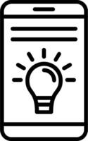 Idea Line Icon Design vector