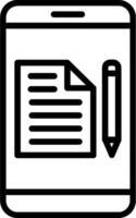 Copywriting Line Icon Design vector