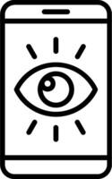 Viewer Line Icon Design vector
