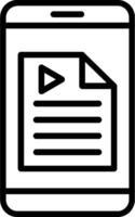 Script Line Icon Design vector
