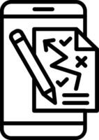 Planning Line Icon Design vector