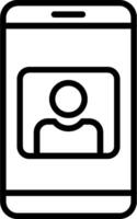 User Line Icon Design vector