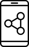 Share Line Icon Design vector
