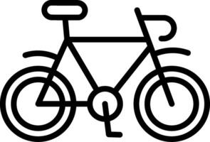 Bike Line Icon Design vector