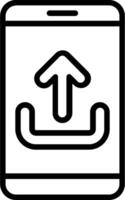 Upload Line Icon Design vector