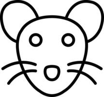 Rat Line Icon Design vector