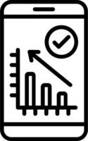 Analytics Line Icon Design vector
