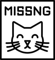 Missing Line Icon Design vector