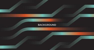 Circuit Lines digital in green on a orange dark technology electronics background vector