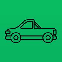 Flat monoline car icon element asset design vector