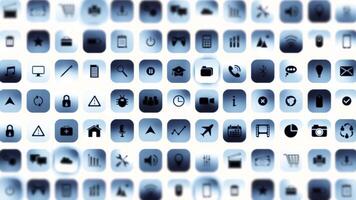 Smart Phone Display Showing Software App Icons Application Background video