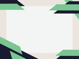 Simple Background With Blue and Green Border vector