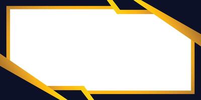 Horizontal Border For Certificate With Blue and Gold Background vector