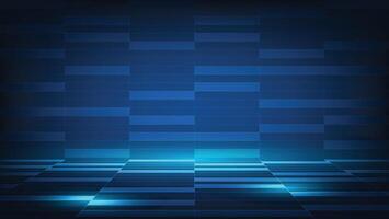 abstract blue futuristic background with grid vector