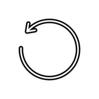 Refresh Rotation Line Web Icon vector