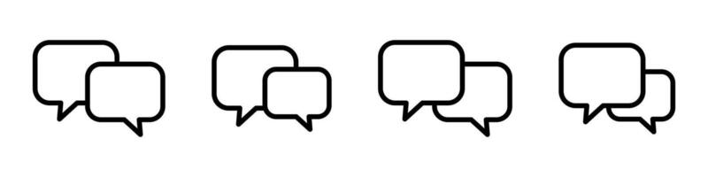 Chat icon. Talk bubble speech icon. Dialogue balloon icon. vector