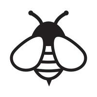 Honey Bee icon. Insect character. Cartoon flying bee. vector