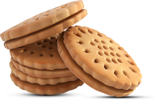 a stack of cookies on a white background png