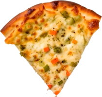 a pizza with broccoli and cheese on it png