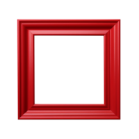 A decorative red frame isolated on transparent background png
