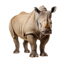 A rhino isolated on transparent background png