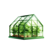Global warming save house isolated on transparent background png