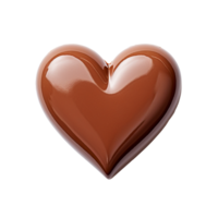 Heart shape Chocolate isolated on transparent background png