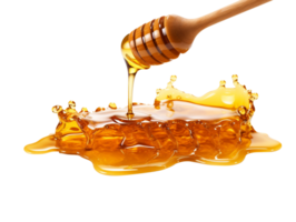 Honey Dripping from Dipper isolated on transparent background png