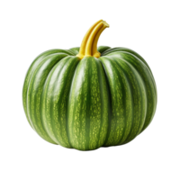 Green pumpkin isolated on transparent background png