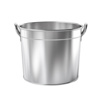 Metal Bucket isolated on transparent background png