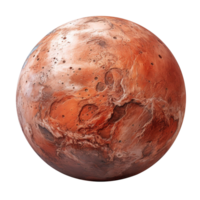Mars planet isolated on transparent background png
