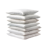 Stack of White Pillows isolated on transparent background png
