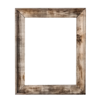 Rustic wooden frame isolated on transparent background png