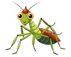 Cartoon Stick Insect Isolated on Transparent Background - Unique and Detailed Insect Drawing png