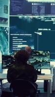 Vertical Privates team operates on radar systems to detect and track enemy aircraft or missiles, national safety within their department. Analyze weather conditions to protect planned operations. Camera B. video