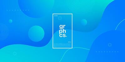 Abstract 3d background. Bright blue and green gradient illustration background with simple pattern. Modern and cool design. Eps10 vector