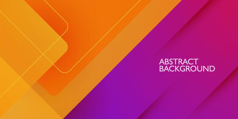 Abstract geometric futuristic background with colorful bright orange and purple gradient background design. Overlap triangle pattern. Eps10